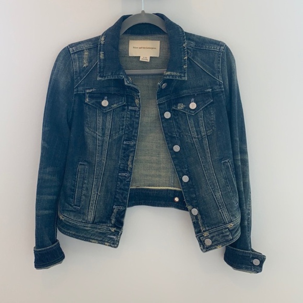 Anthropologie/Pilcro Distressed Denim Jacket